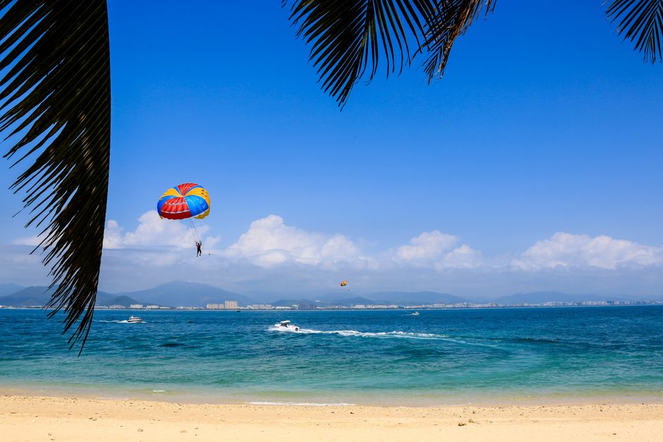 Sanya beach — turquoise tropical waters