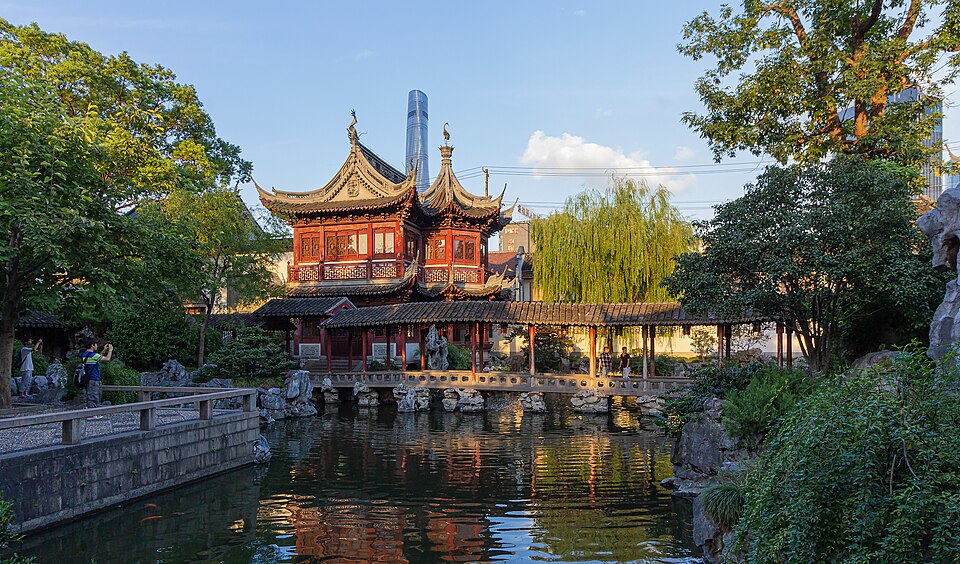 Yu Garden classical pavilion in Shanghai's Old City