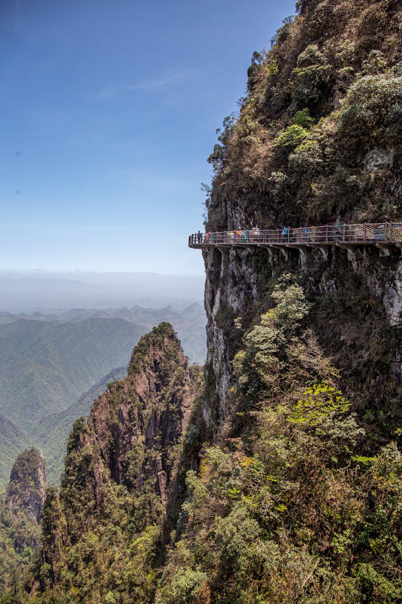 Mount Hua — sheer cliffs, plank walks, and temple pavilions