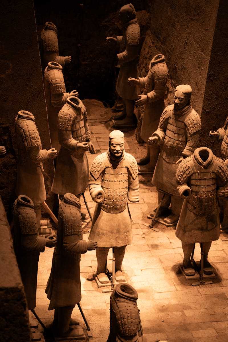 Terracotta Warriors in Pit 1 — 6,000 life-sized soldiers in battle formation