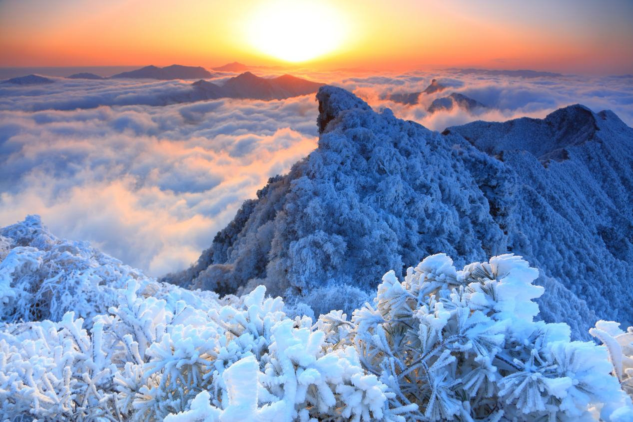 Bazhong city skyline, China