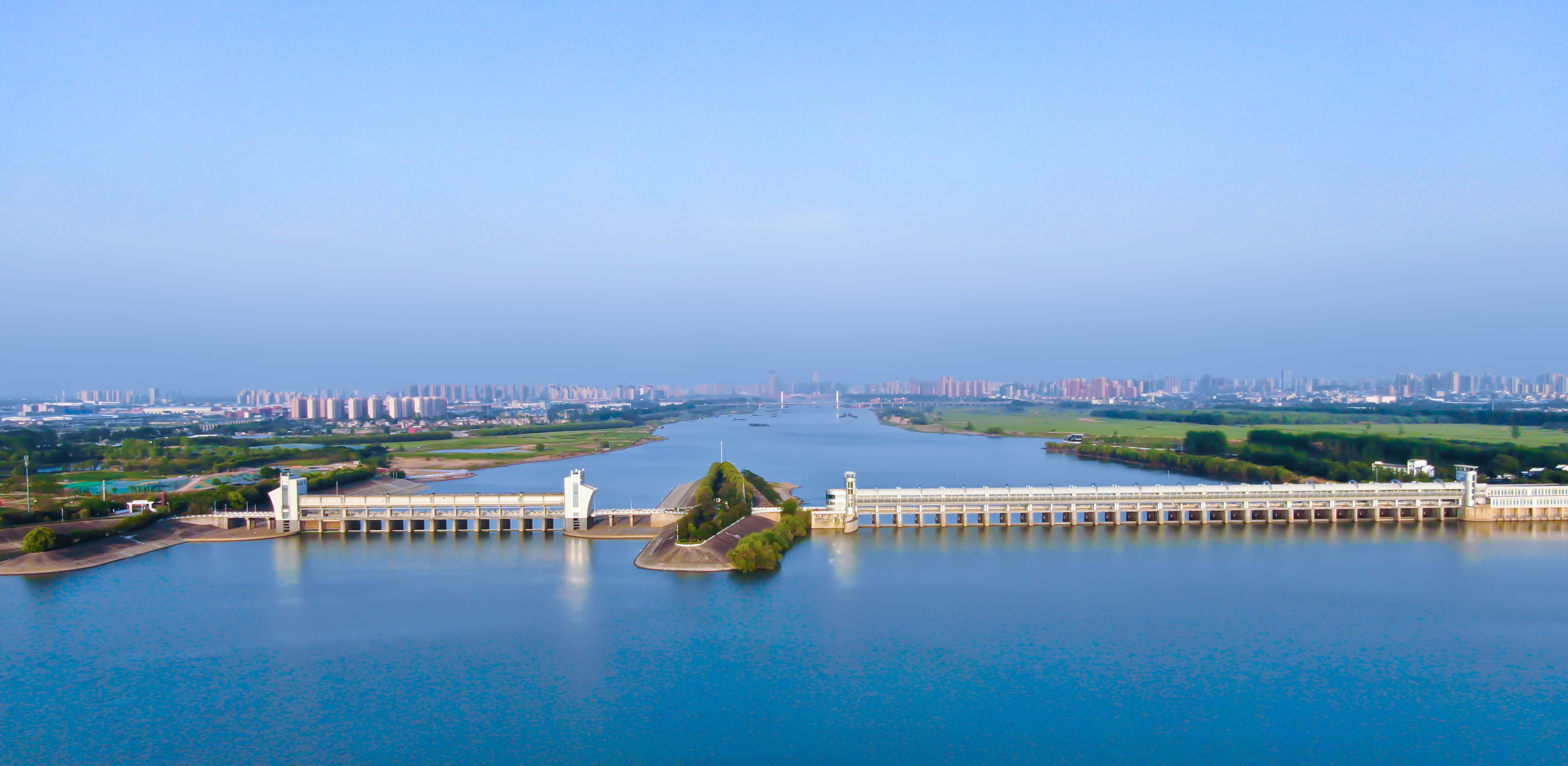 Bengbu city skyline, China