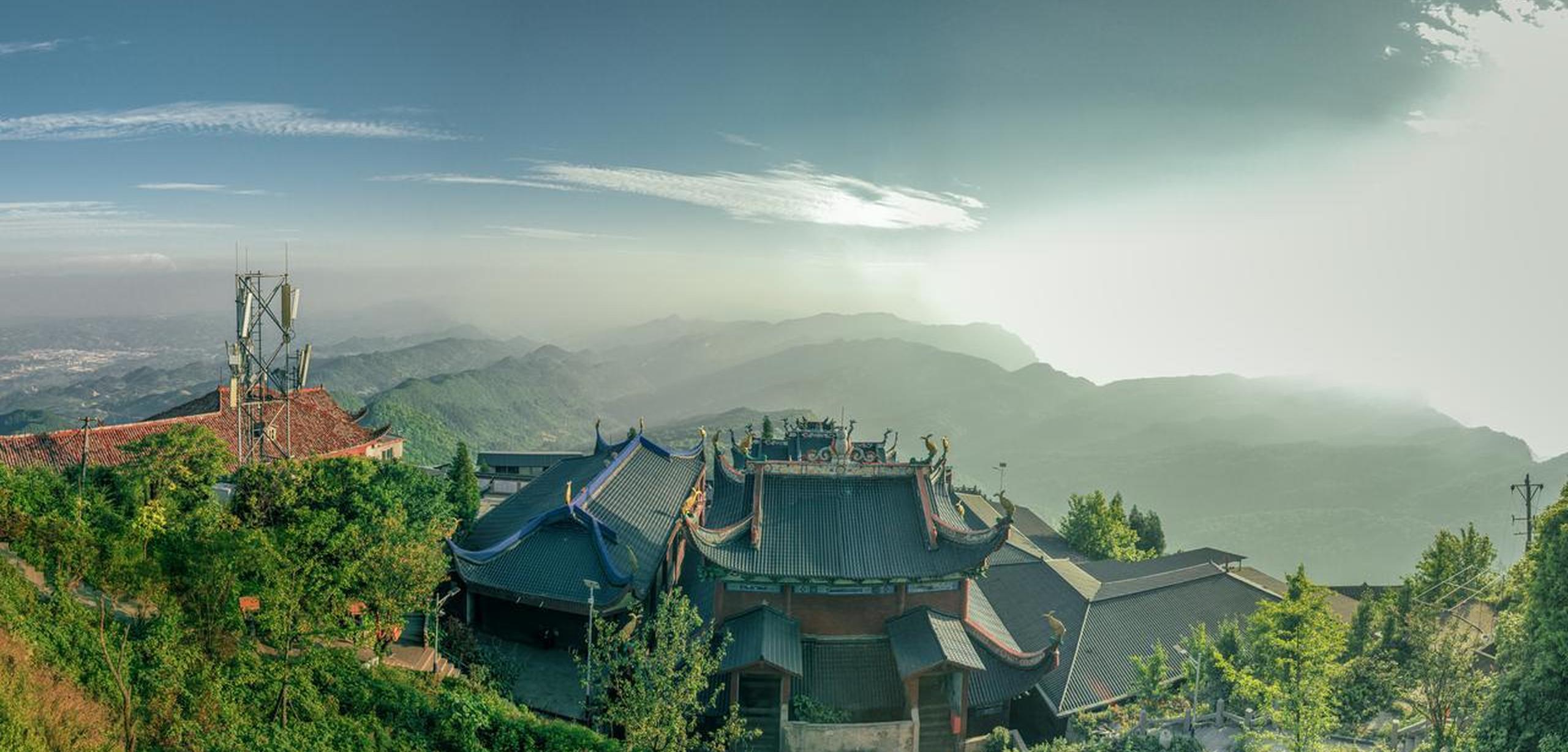 Guangan city skyline, China