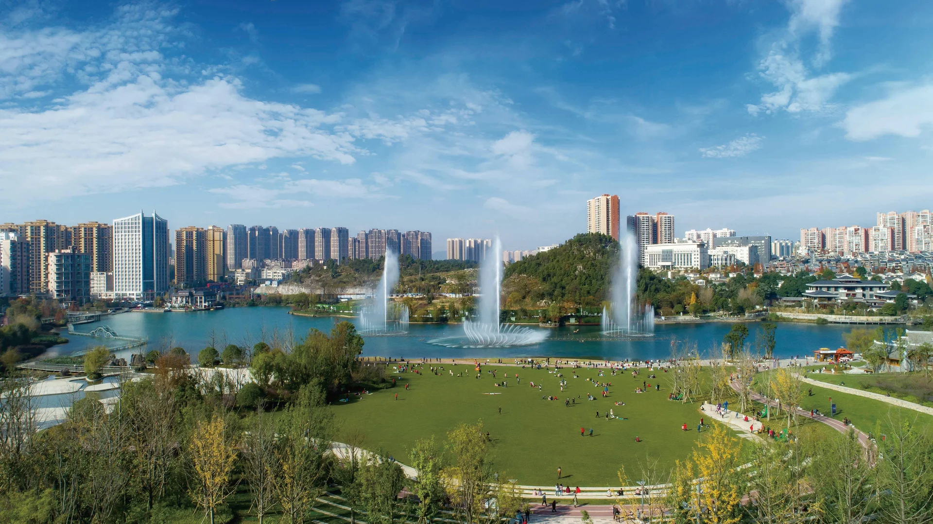 Guiyang city skyline, China