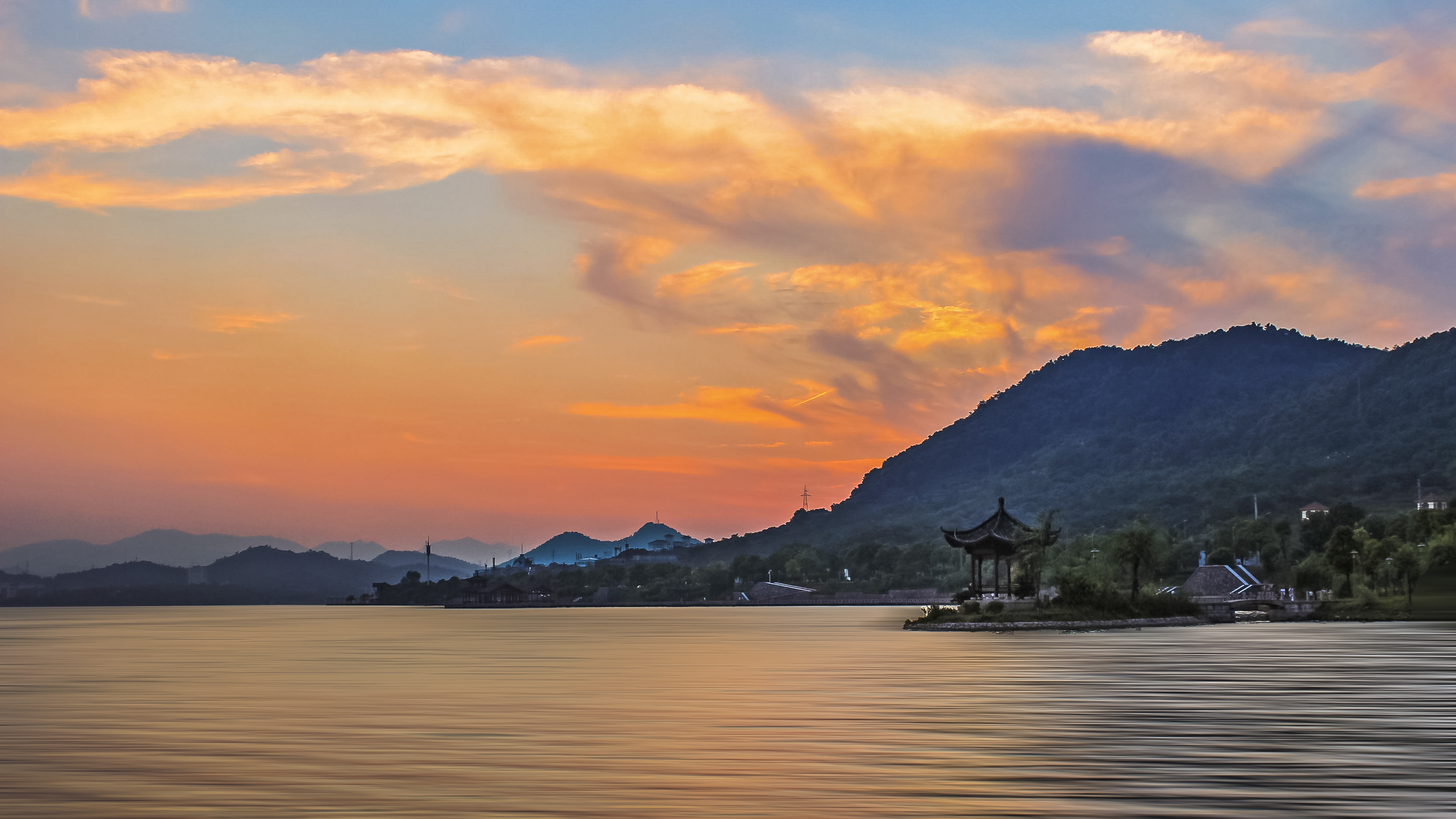 Huangshi city skyline, China