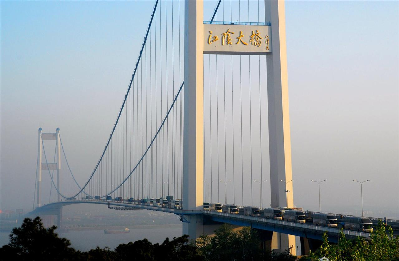 Jiangyin city skyline, China