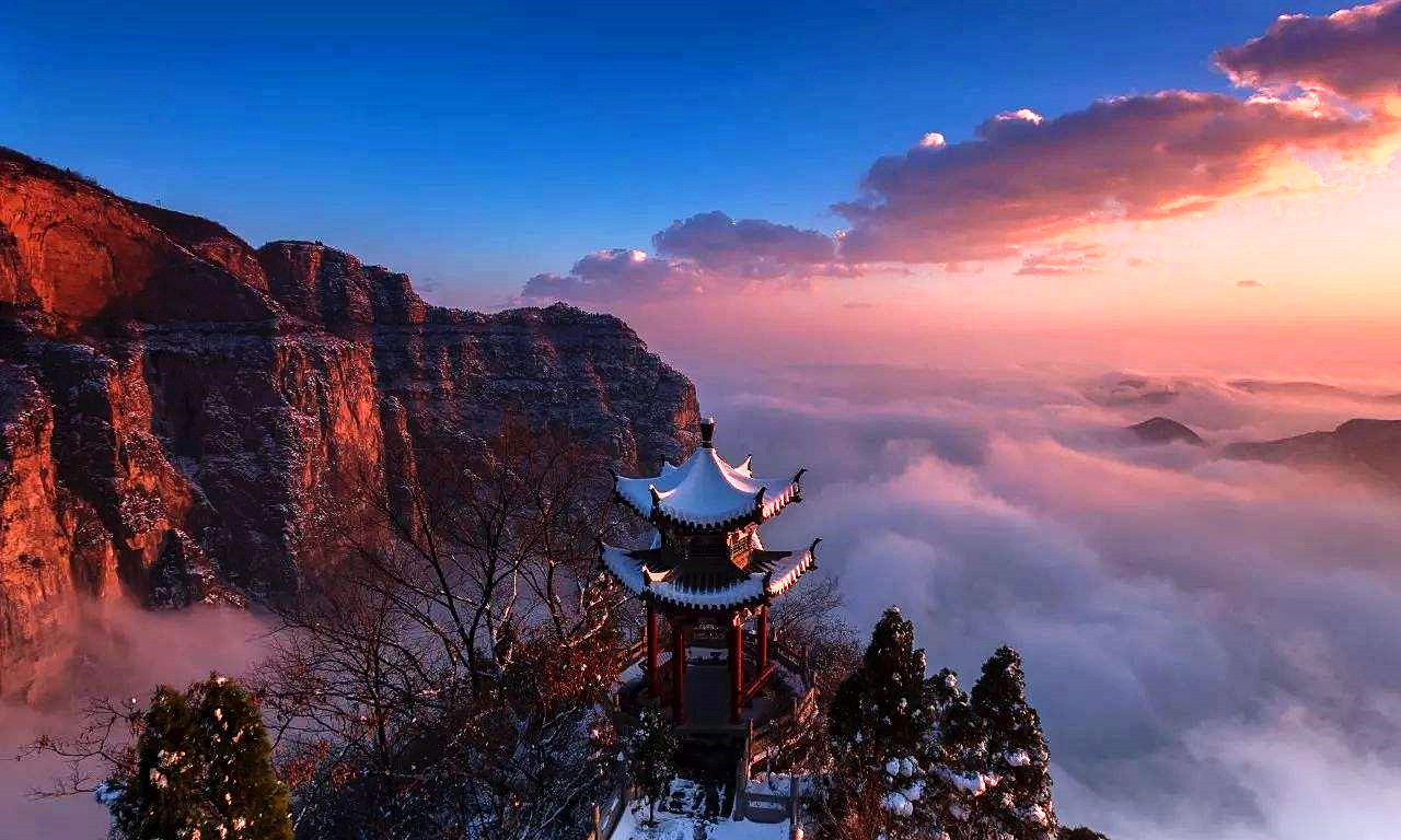 Jiaozuo city skyline, China