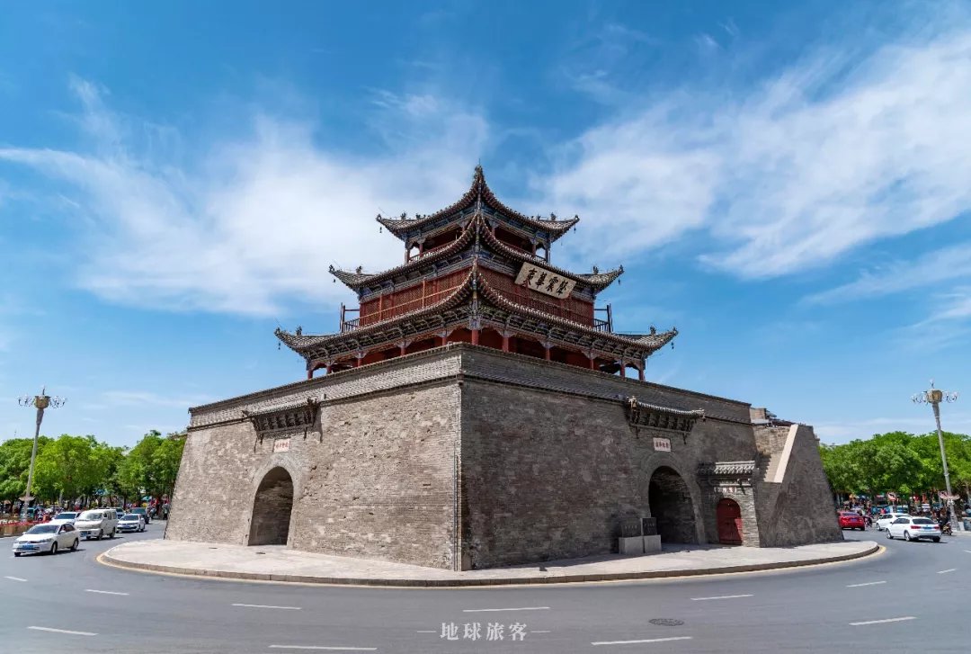 Jiuquan city skyline, China