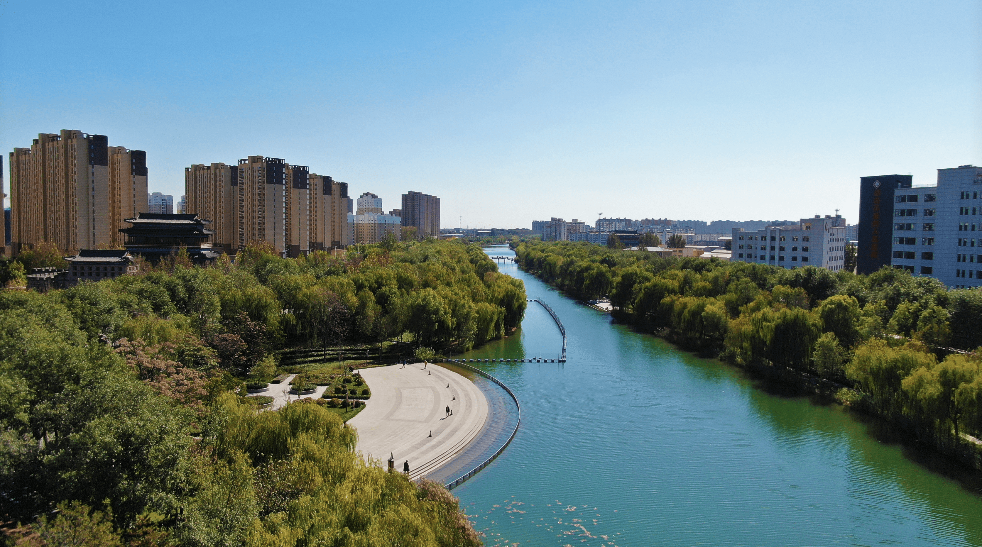 Langfang city skyline, China