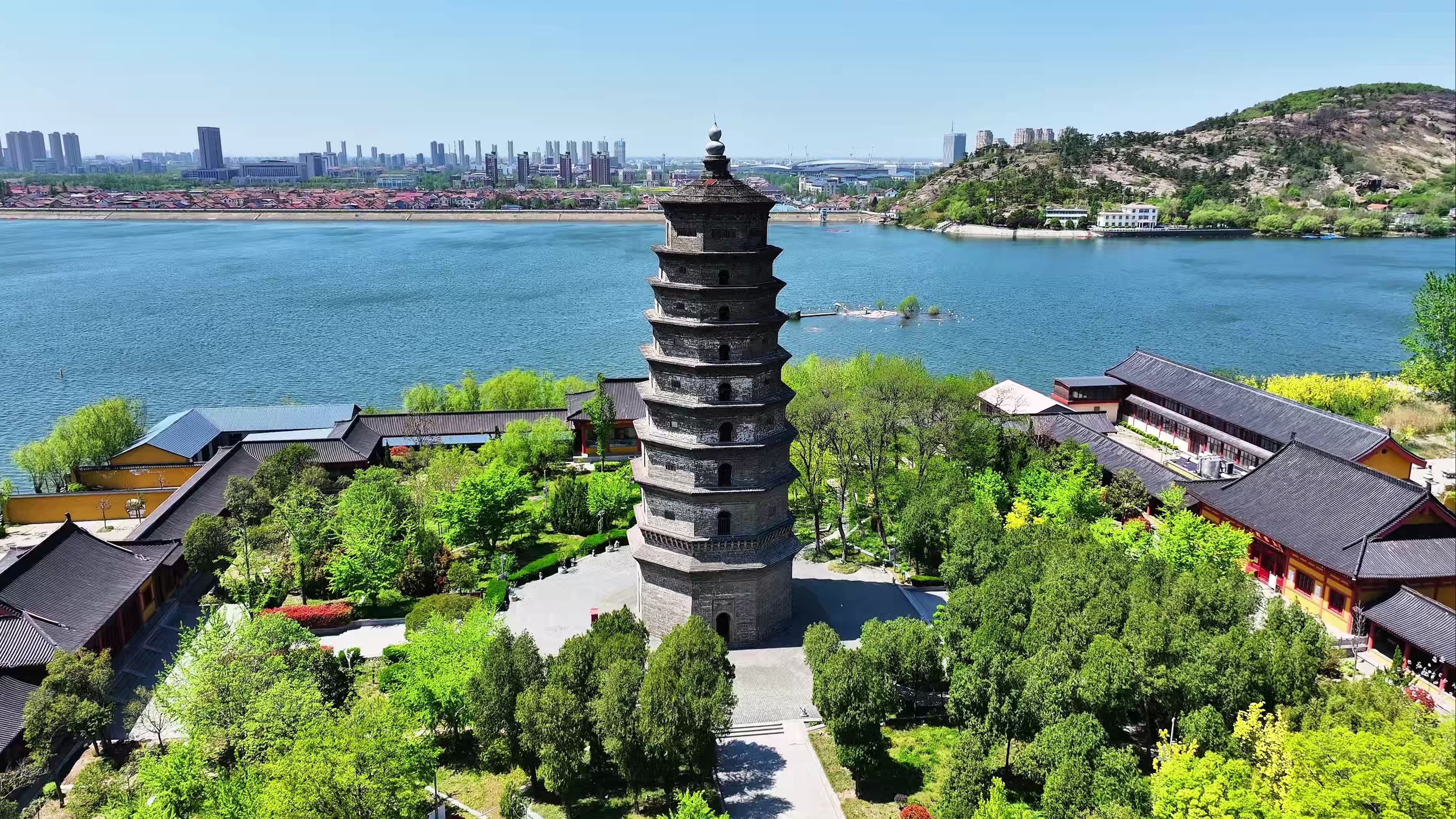 Lianyungang city skyline, China
