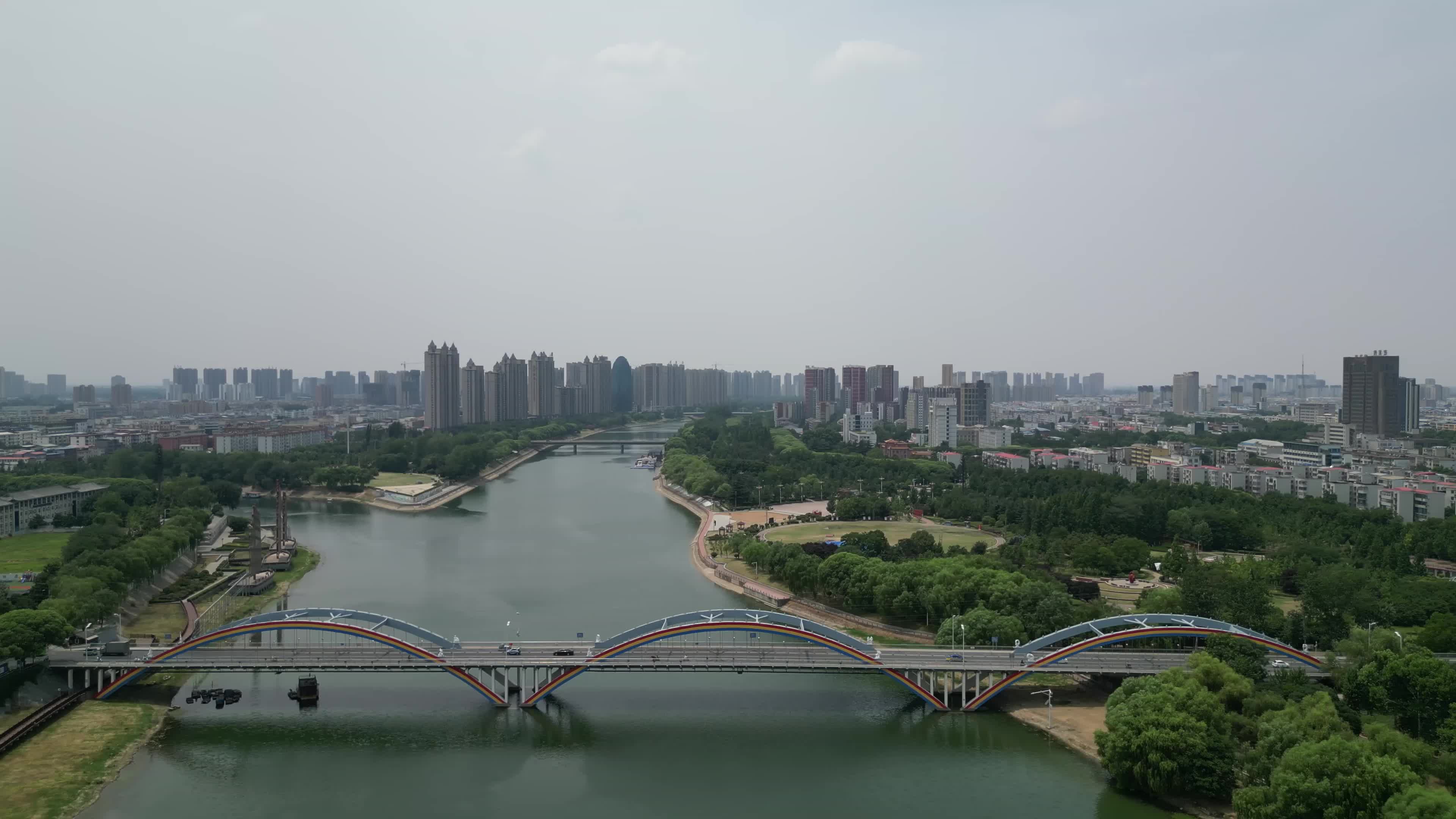 Luohe city skyline, China