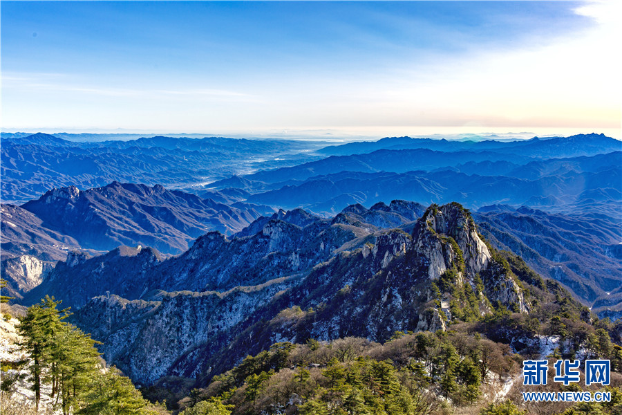 Pingdingshan city skyline, China