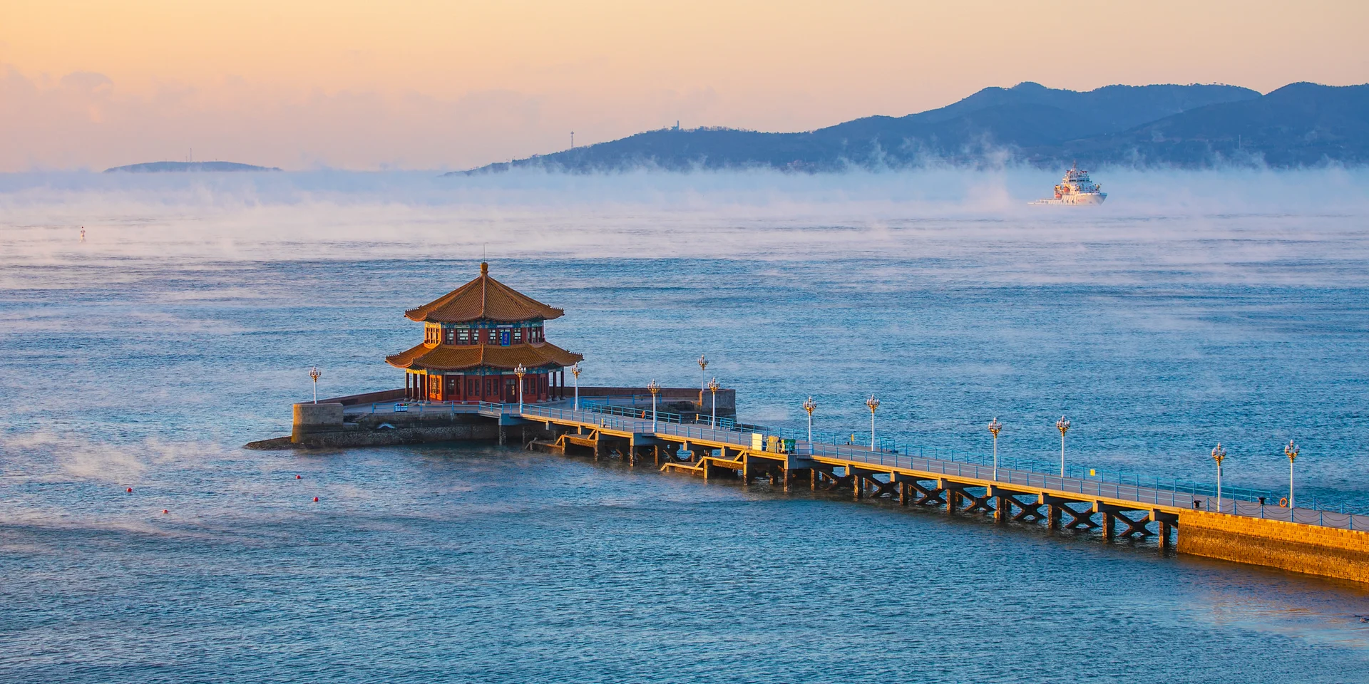 Qingdao city skyline, China