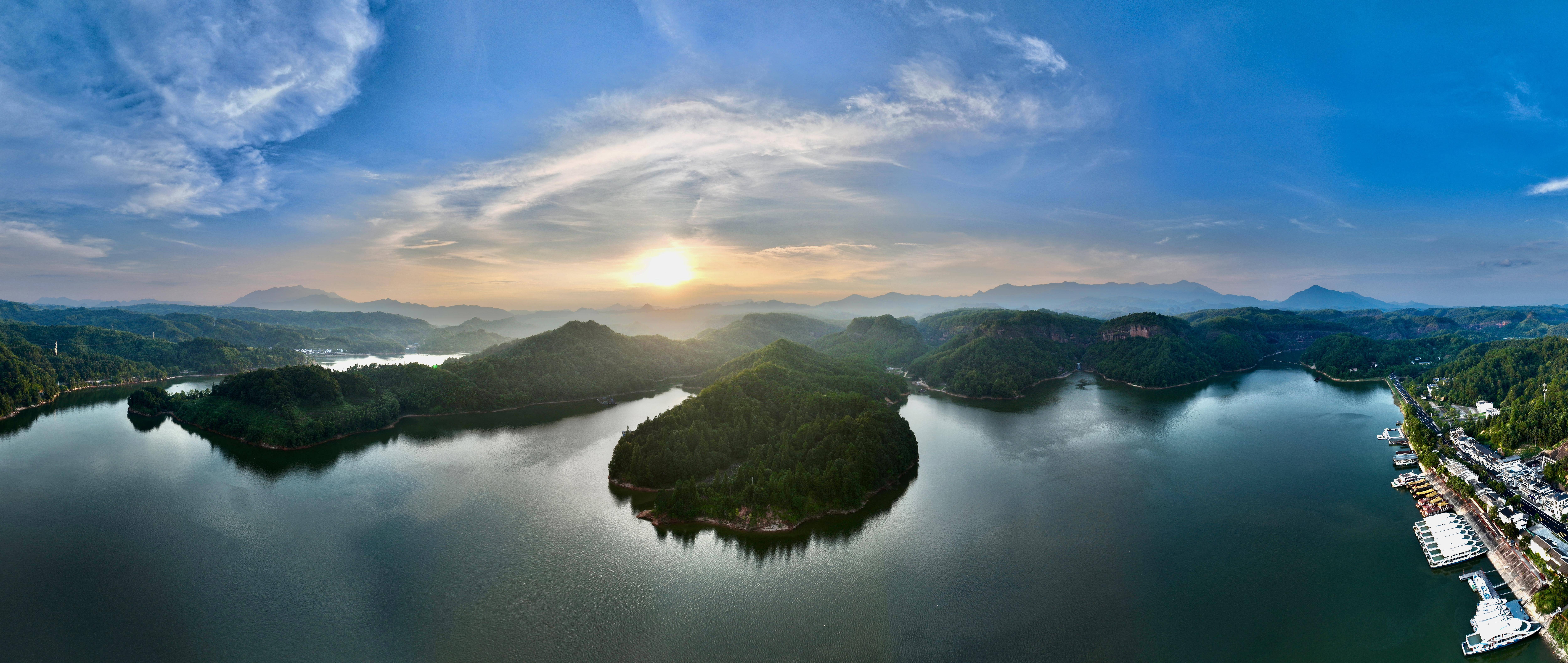Sanming city skyline, China