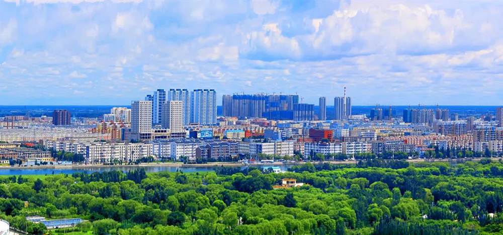 Tieling city skyline, China