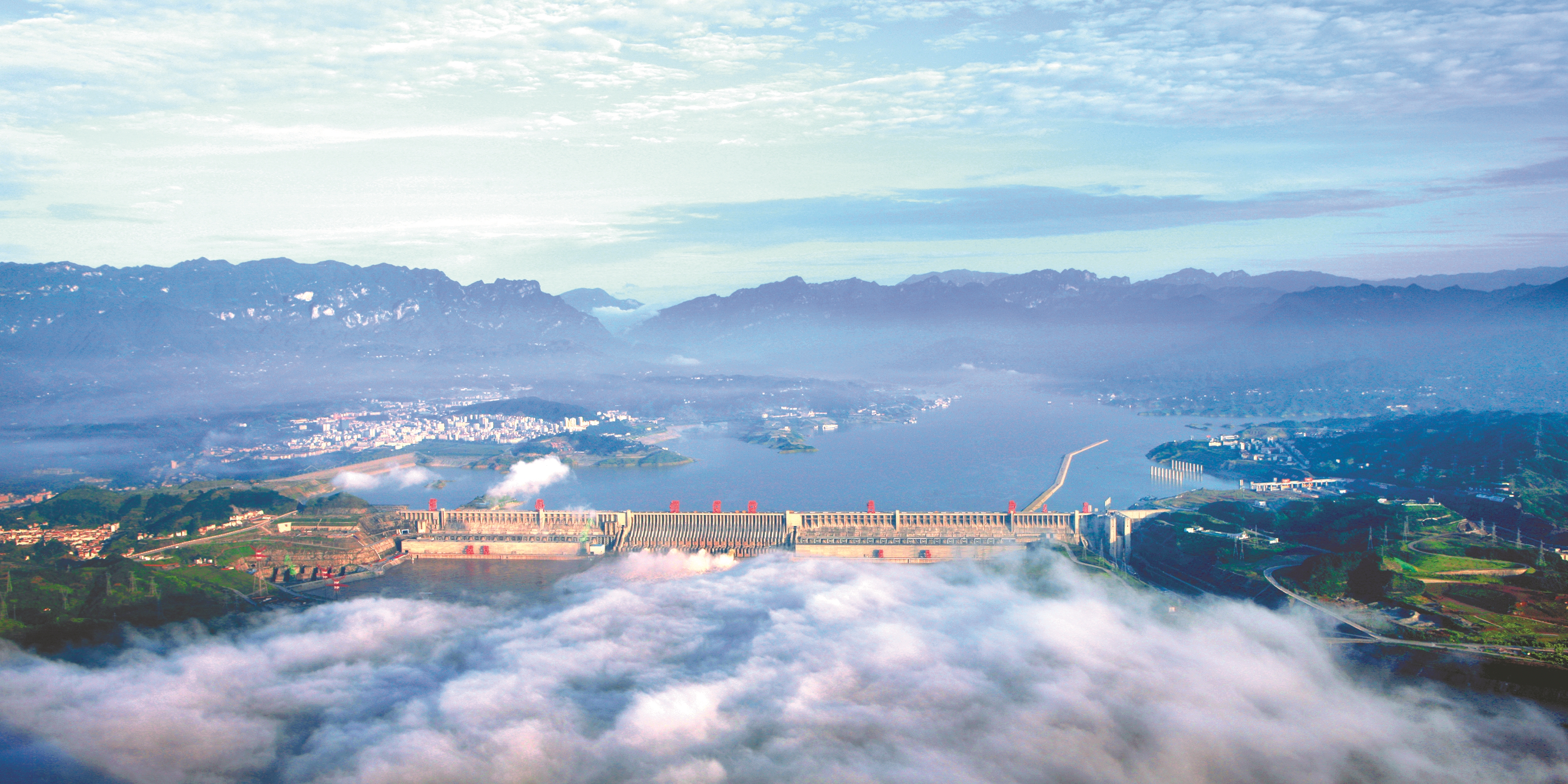 Yichang city skyline, China