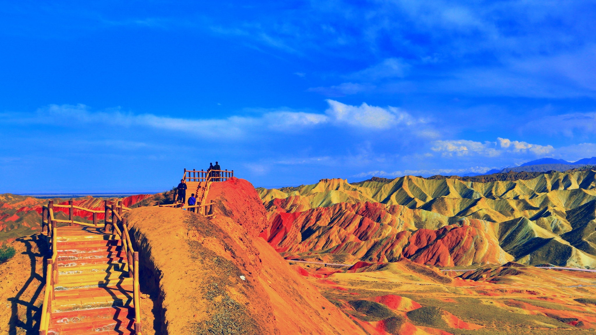 Zhangye city skyline, China