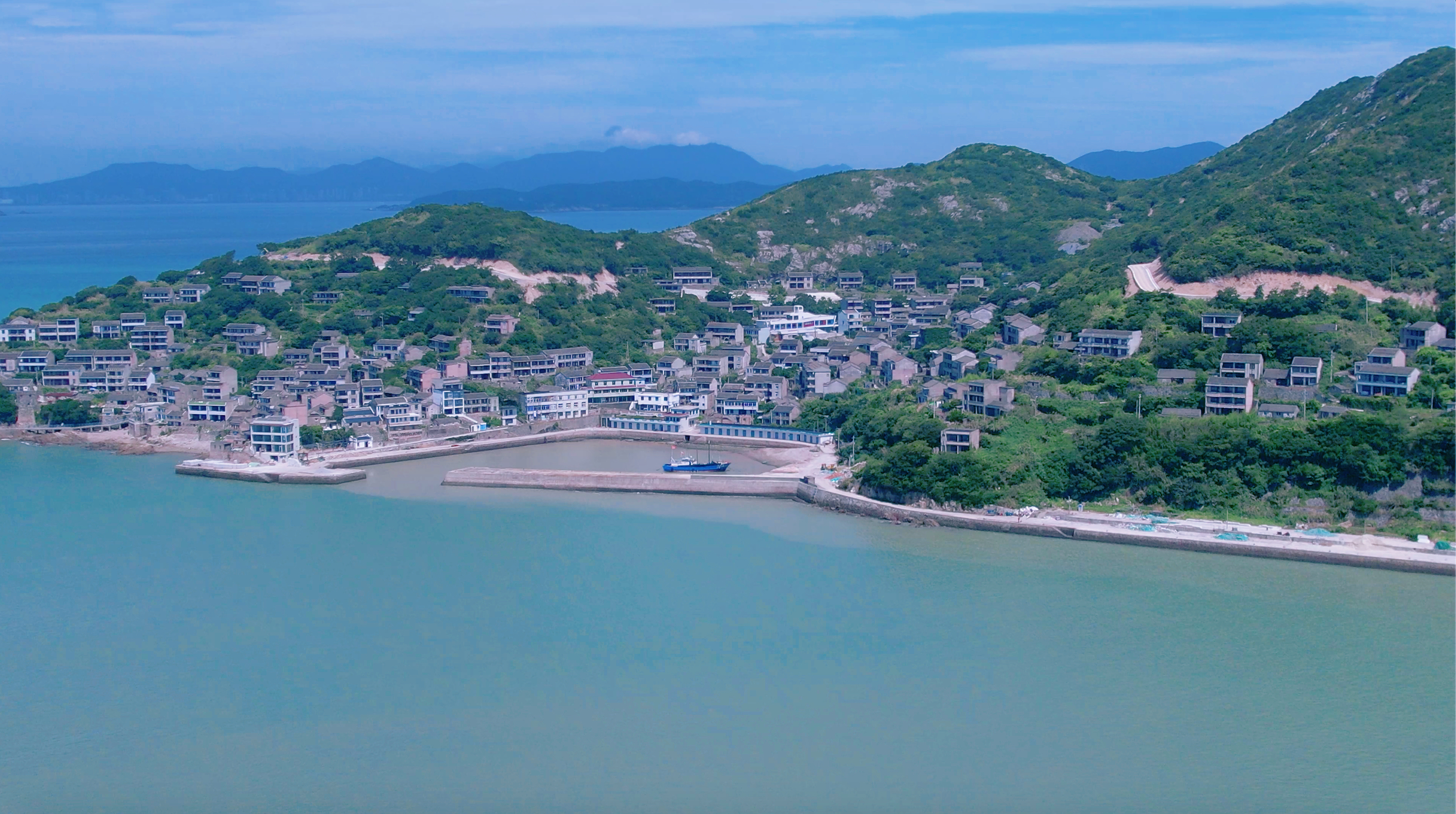 Zhoushan city skyline, China